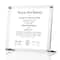 Wexel Art Clear Acrylic Tabletop Floating Picture Frame with Silver Hardware